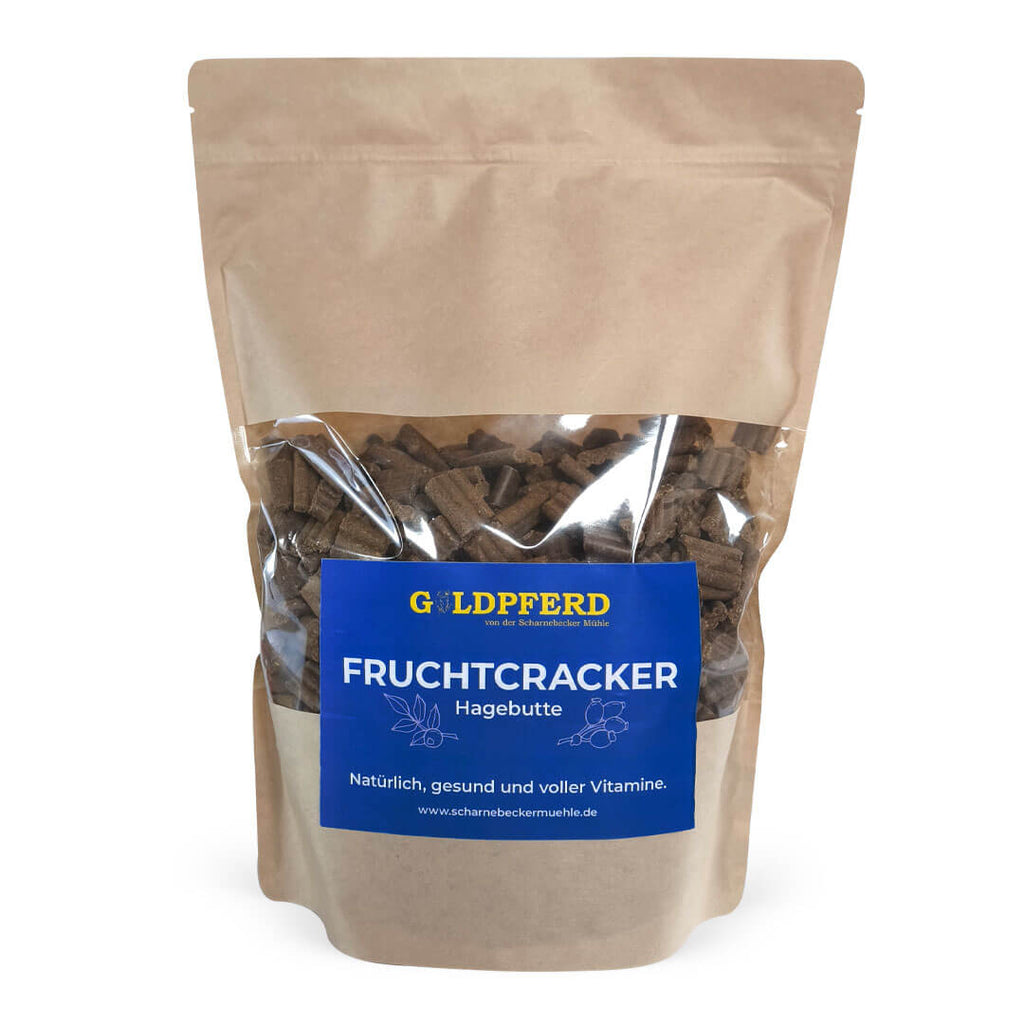 GOLDPFERD Fruchtcracker Hagebutte in einer 2 kg Tüte